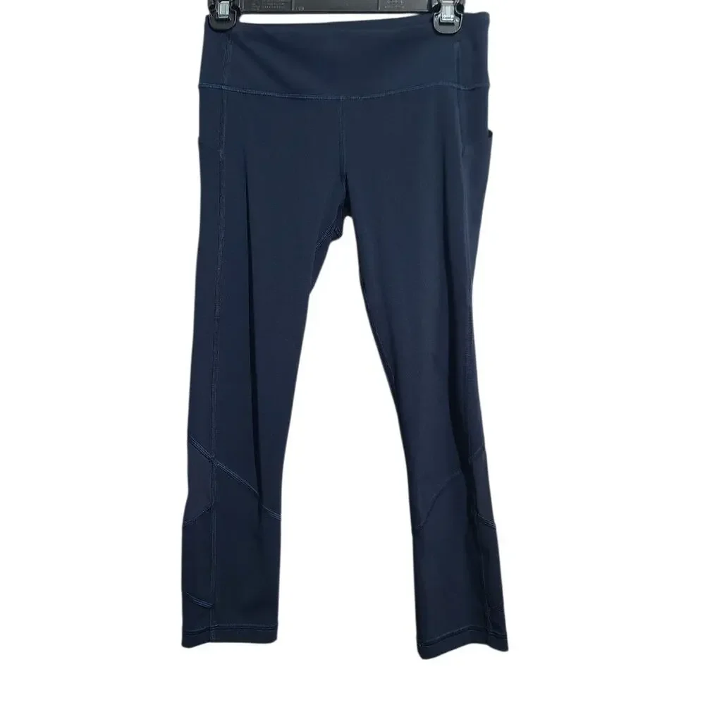 Lululemon Pace Rival Crop Full-On Luxtreme 22" True Navy Sz 6 - Picture 2 of 6
